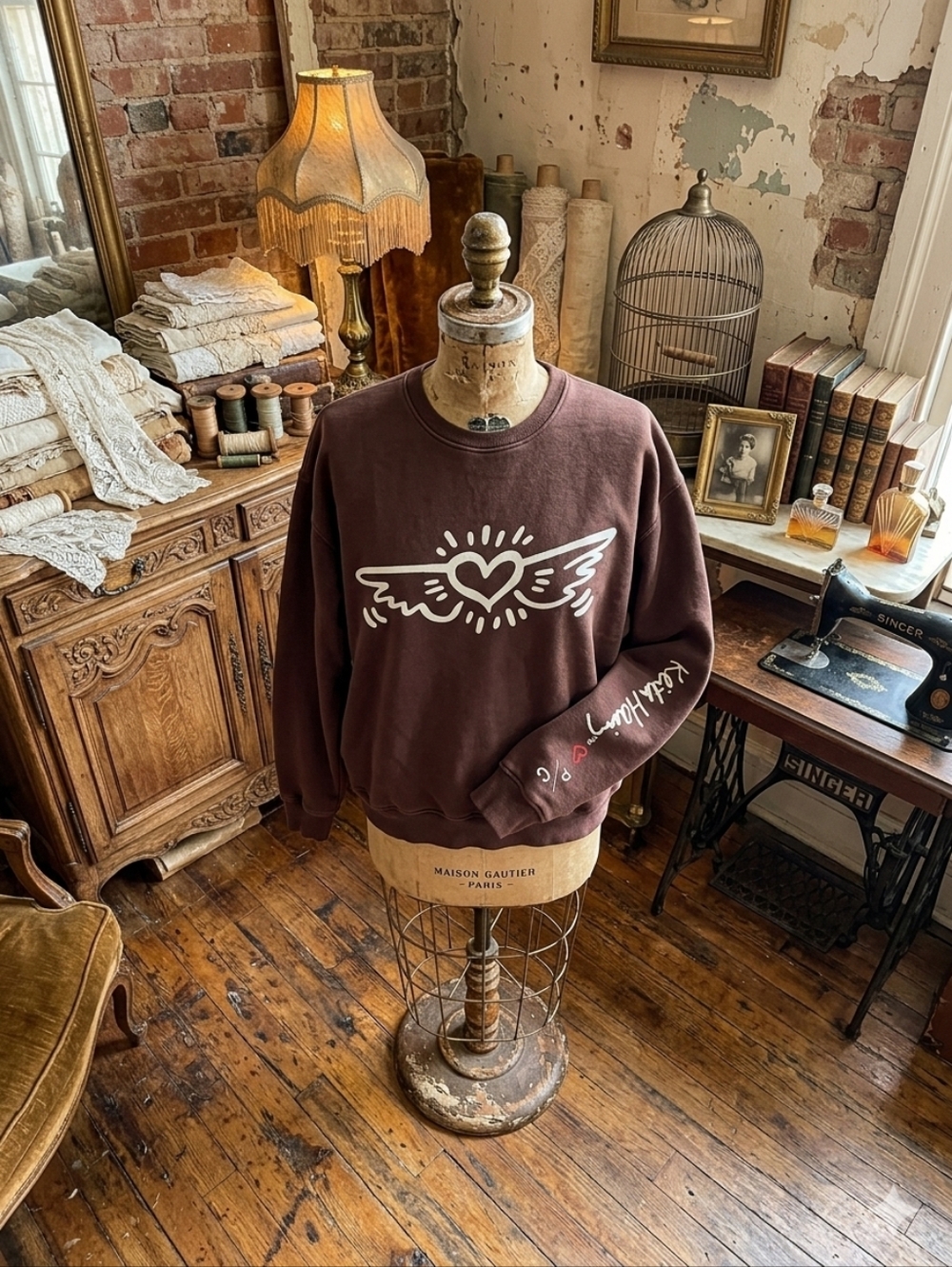 ​Keith Haring x Peace Collective "Double-Sided Art" Sweatshirt